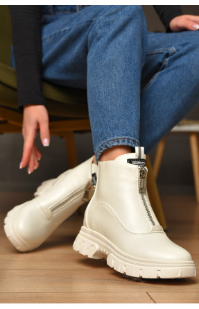 Черевики жіночі демісезонні білого кольору 148-5 209370C