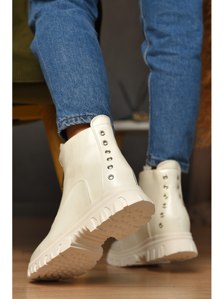 Черевики жіночі демісезонні білого кольору 148-5 209370C