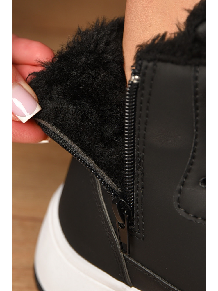Кросівки зимові жіночі чорного кольору К961 209374C