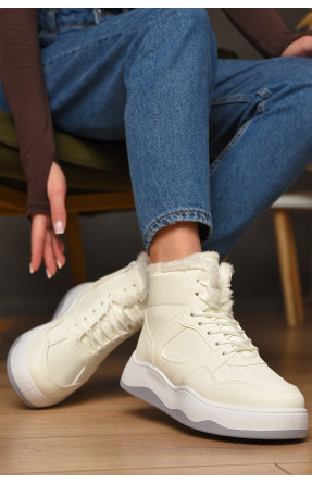 Кросівки зимові жіночі білого кольору К961-1 209376C