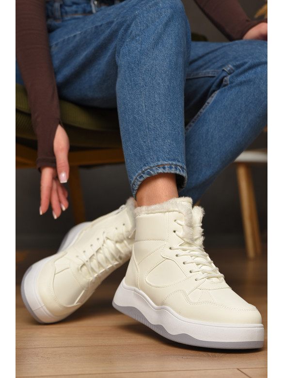 Кросівки зимові жіночі білого кольору К961-1 209376C