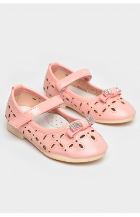 Туфли для девочки светло-розового цвета 663-3 209377C