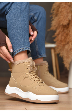 Кросівки зимові жіночі бежевого кольору К961-2 209380C