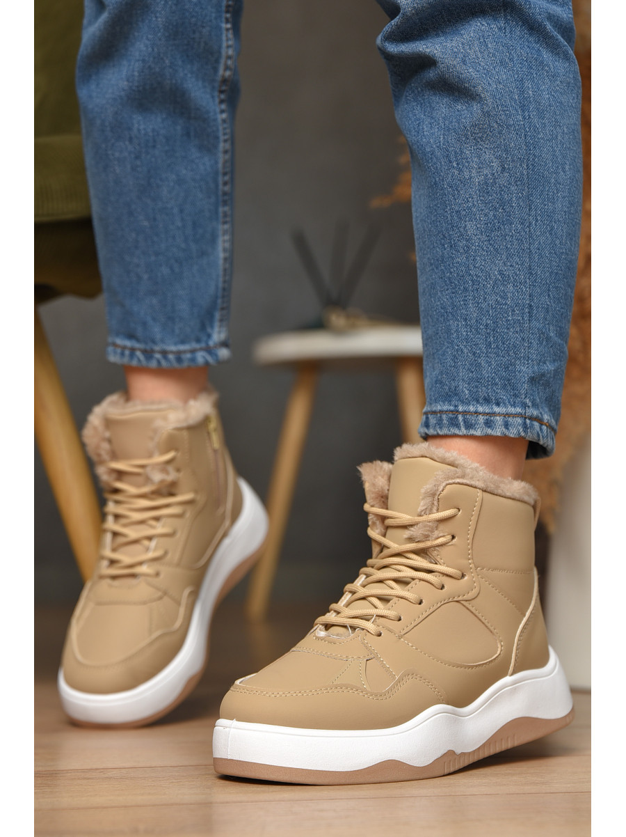 Кросівки зимові жіночі бежевого кольору К961-2 209380C