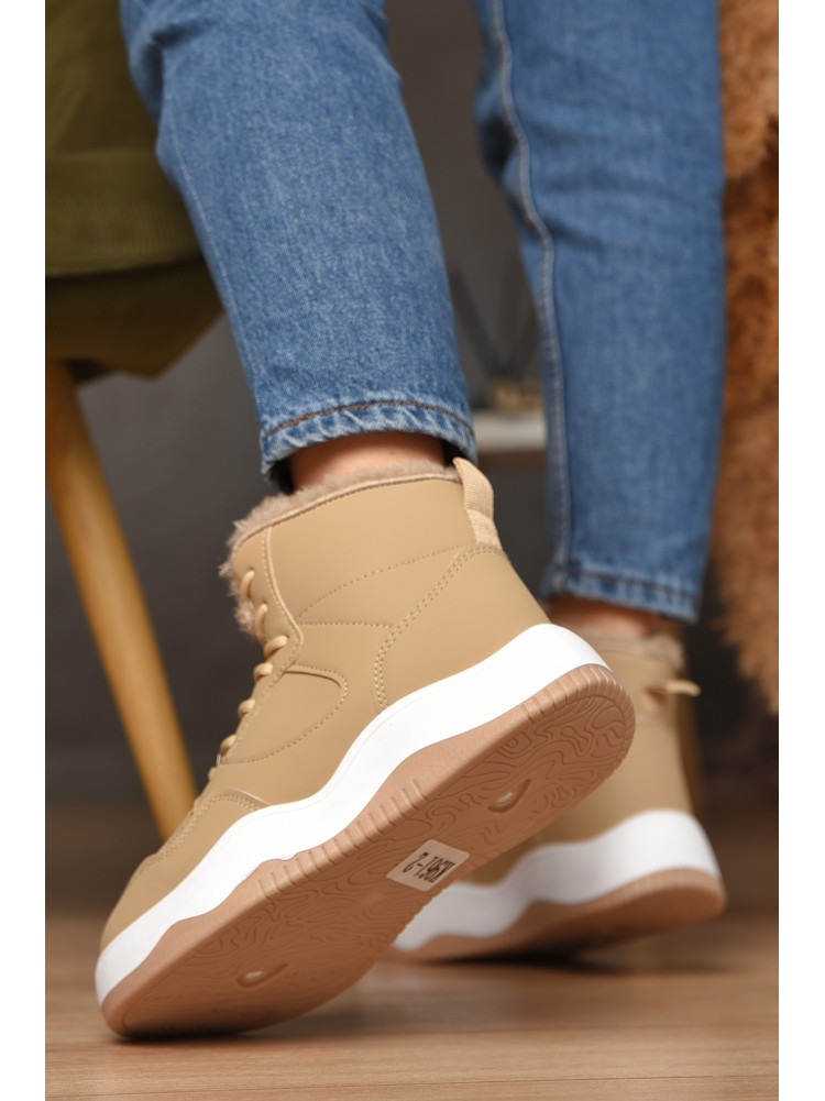 Кросівки зимові жіночі бежевого кольору К961-2 209380C