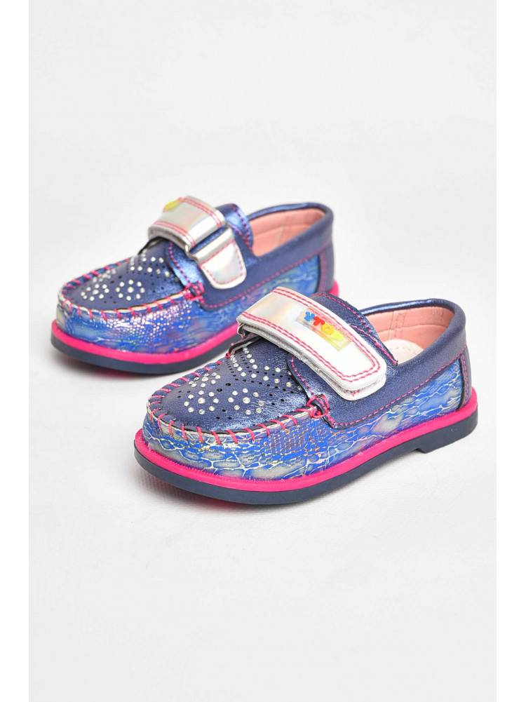 Мокасини дитячі для дівчинки темно-синього кольору 18303-7 209381C