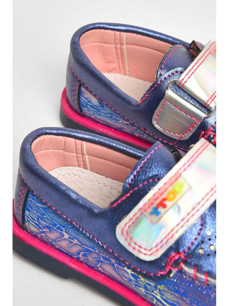 Мокасини дитячі для дівчинки темно-синього кольору 18303-7 209381C