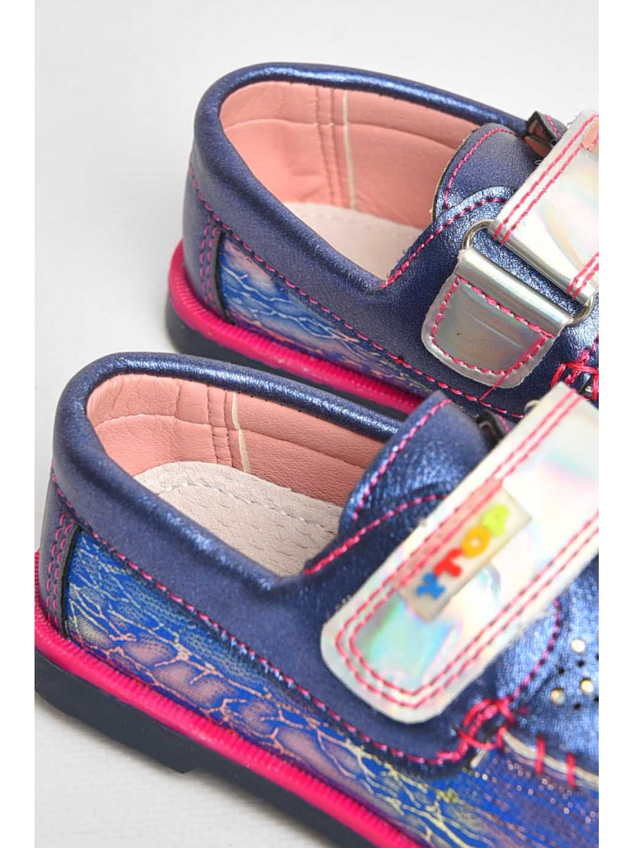 Мокасини дитячі для дівчинки темно-синього кольору 18303-7 209381C