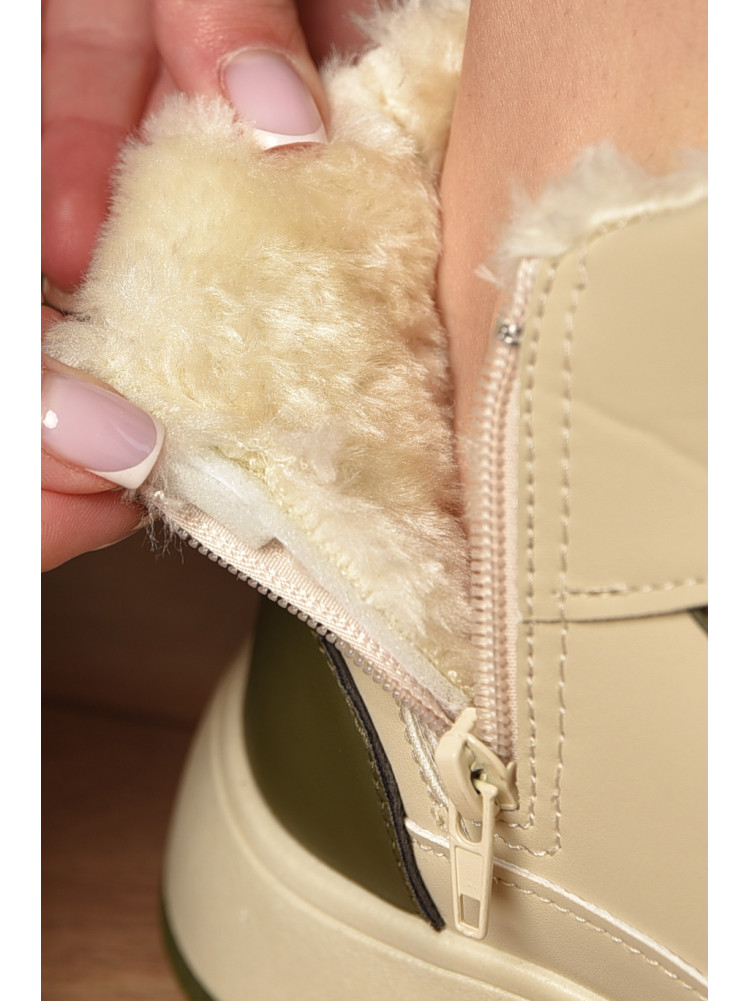 Кросівки зимові жіночі бежевого кольору К960-3 209383C