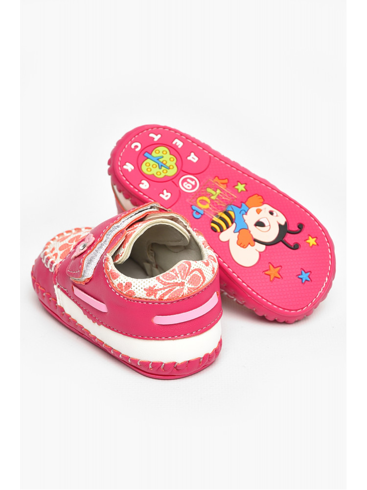 Мокасины детские для девочки розового цвета 1023-5 209389C