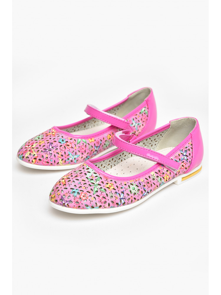 Балетки детские для девочки светло-розового цвета 129-18 209390C