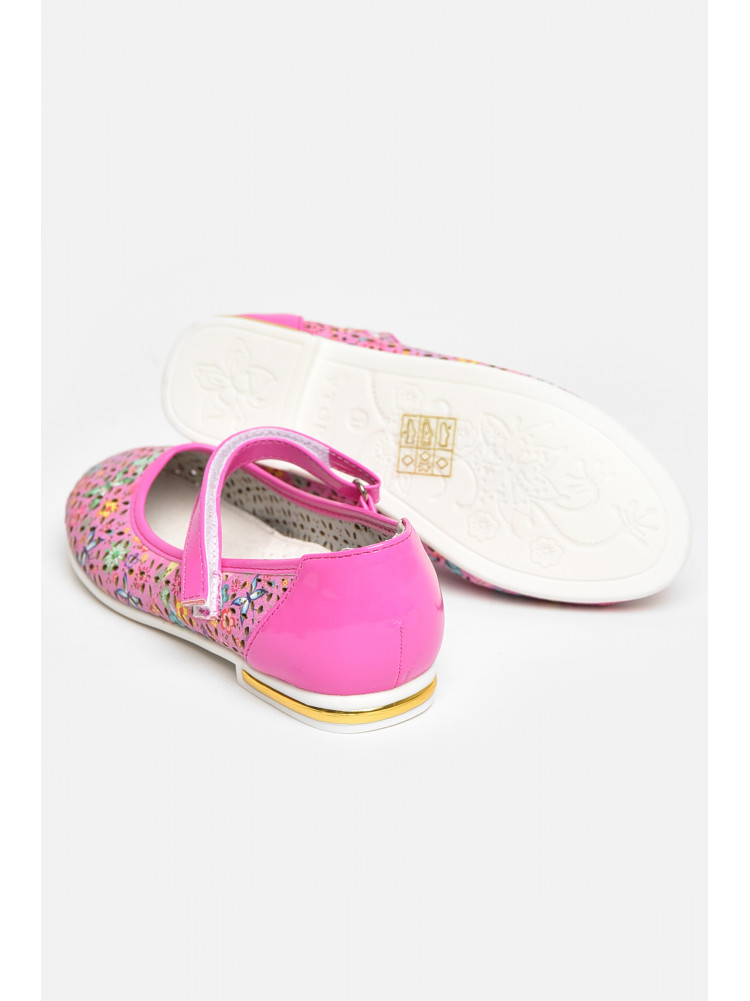 Балетки детские для девочки светло-розового цвета 129-18 209390C