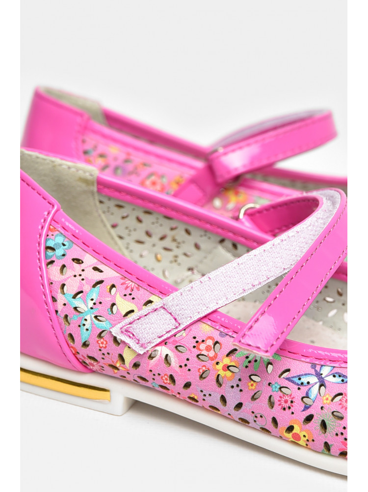 Балетки детские для девочки светло-розового цвета 129-18 209390C