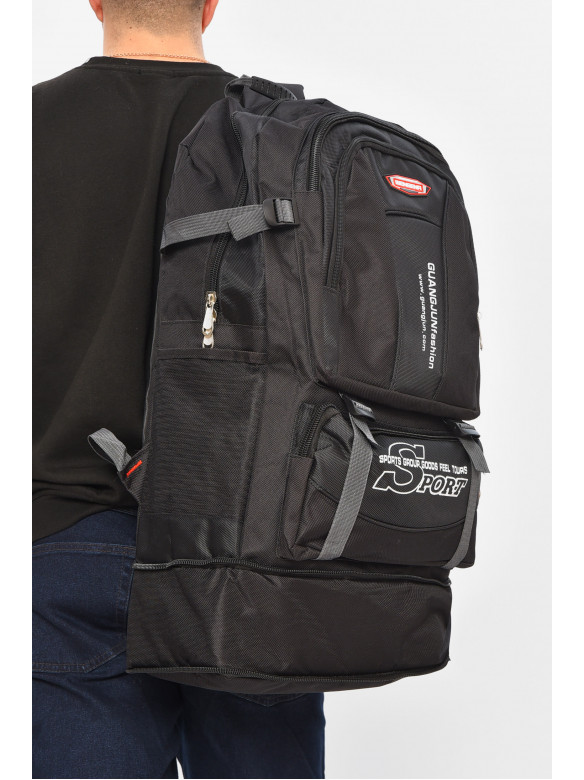 Рюкзак мужской текстильный черного цвета 182 209392C