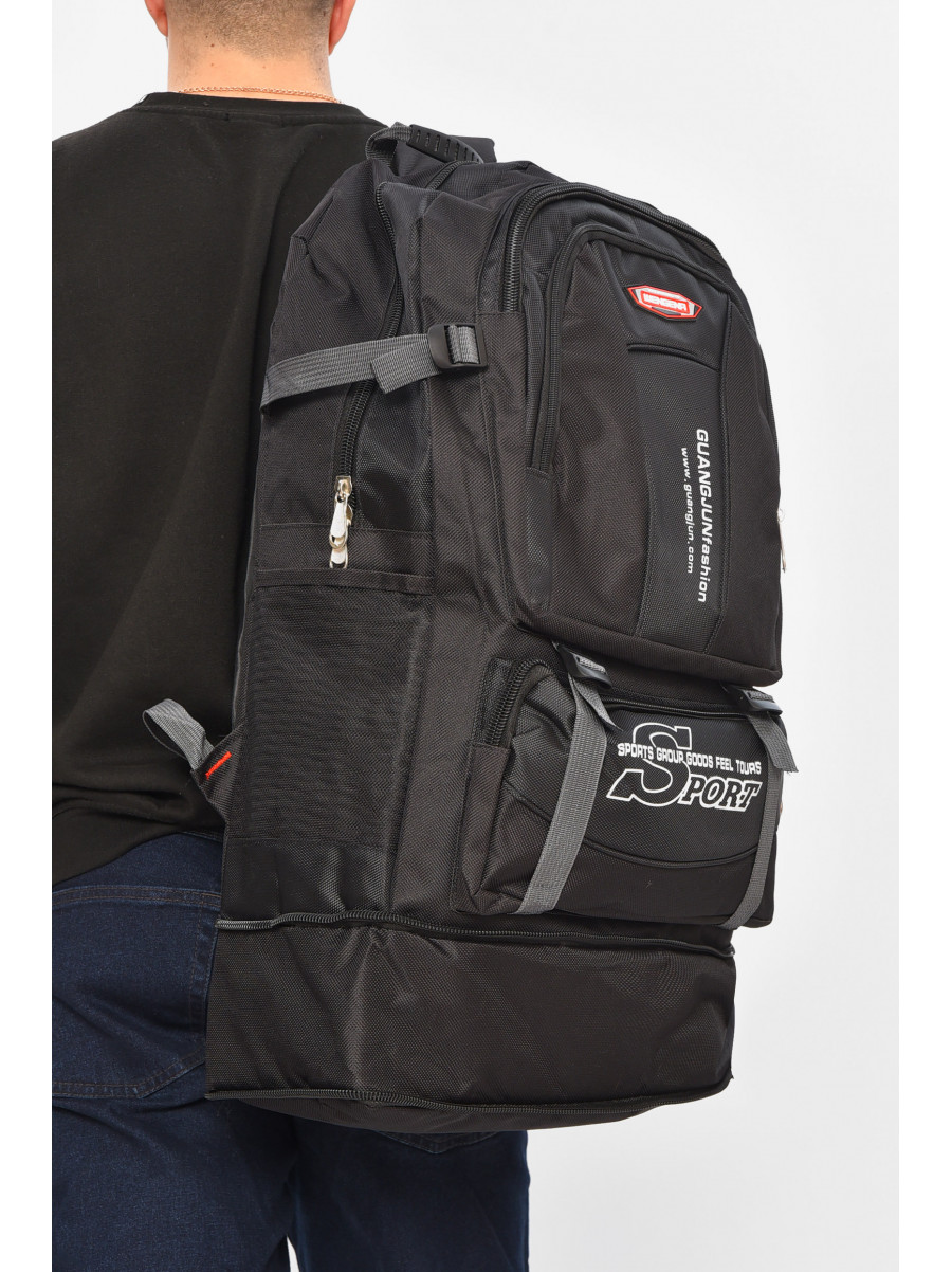 Рюкзак мужской текстильный черного цвета 182 209392C