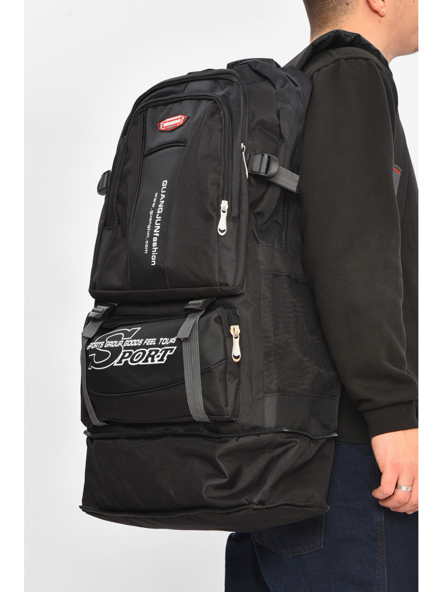 Рюкзак мужской текстильный черного цвета 182 209392C