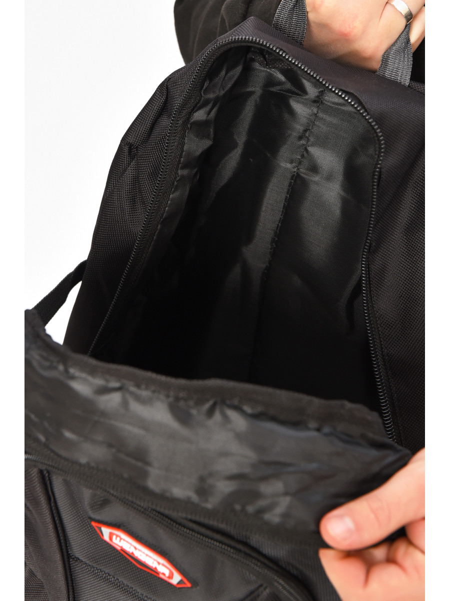 Рюкзак мужской текстильный черного цвета 182 209392C