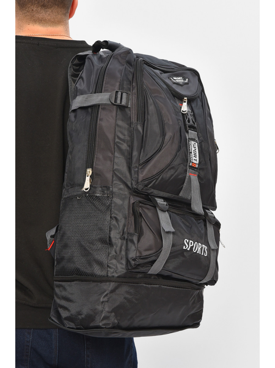 Рюкзак чоловічий текстильний чорного кольору 119-7 209396C