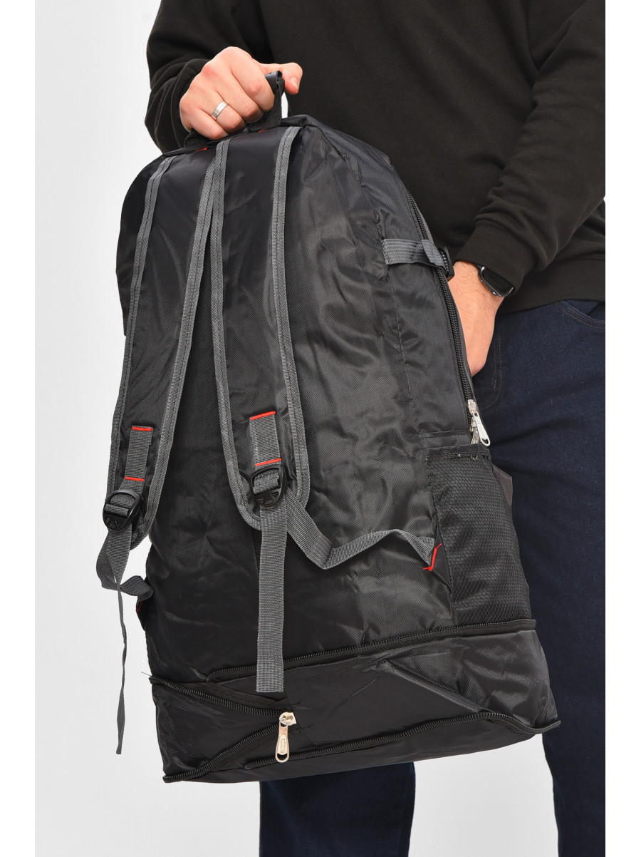 Рюкзак чоловічий текстильний чорного кольору 119-7 209396C