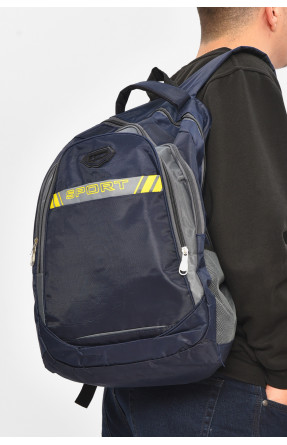 Рюкзак чоловічий спортивний темно-синього кольору 209399C