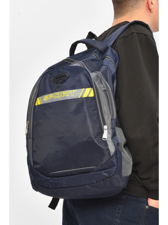 Рюкзак чоловічий спортивний темно-синього кольору 209399C