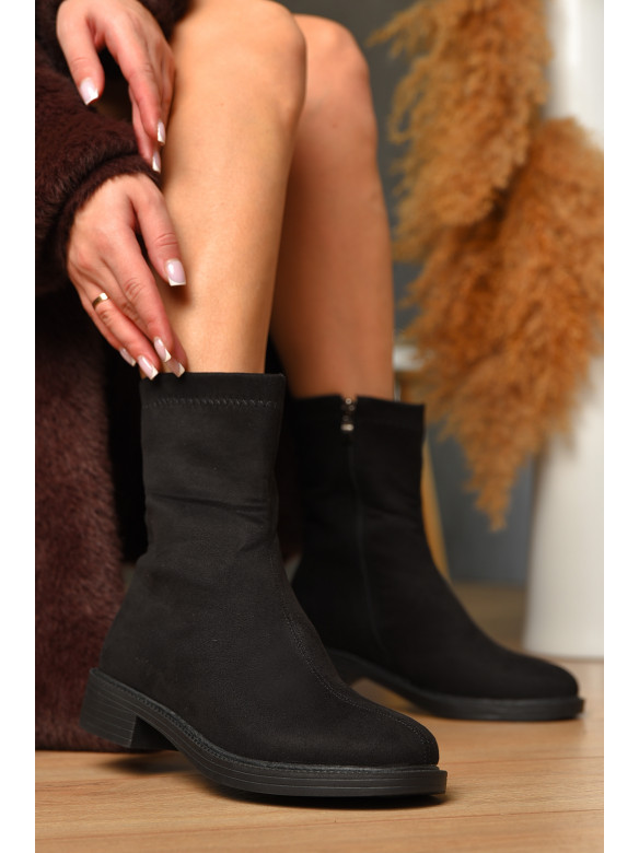 Ботинки женские демисезонные черного цвета 537-1-1 209405C