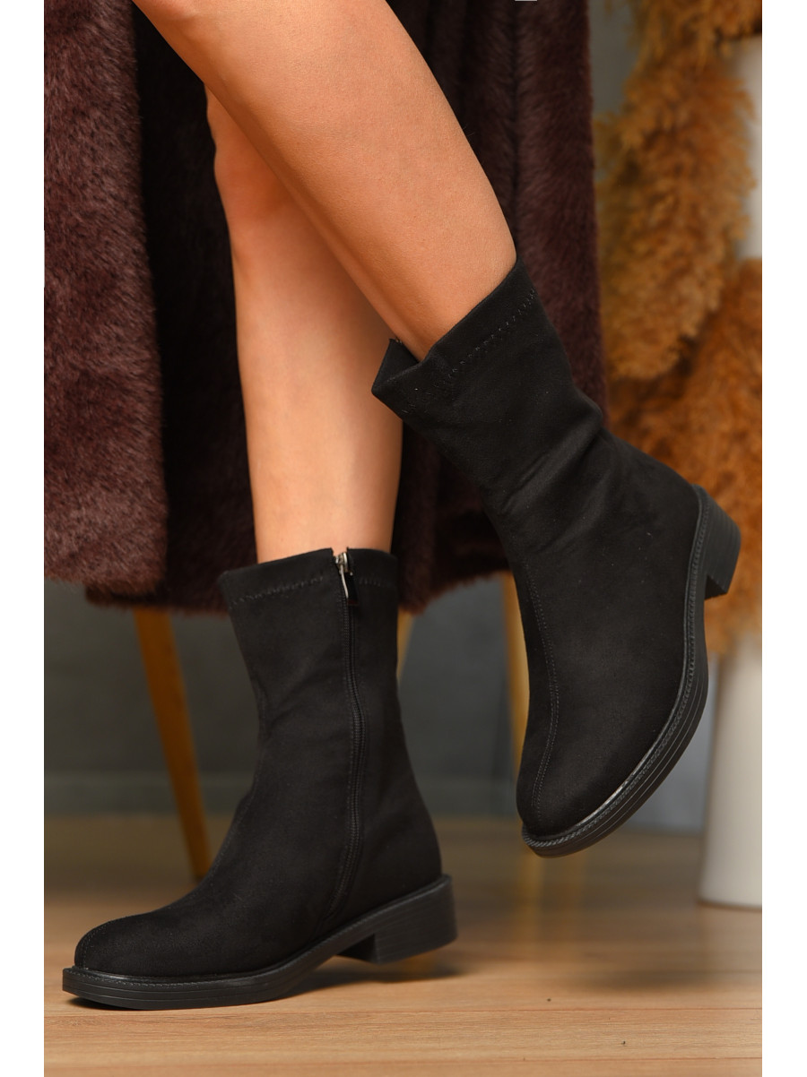 Ботинки женские демисезонные черного цвета 537-1-1 209405C