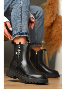 Ботинки женские демисезонные черного цвета 025-13 209409C