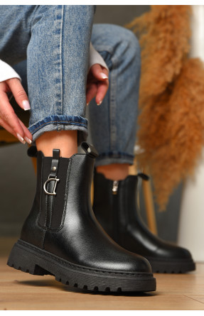 Ботинки женские демисезонные черного цвета 025-13 209409C