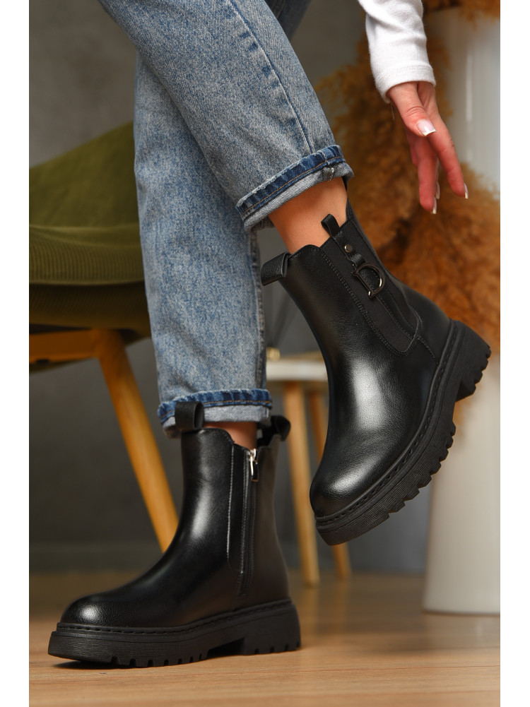 Ботинки женские демисезонные черного цвета 025-13 209409C