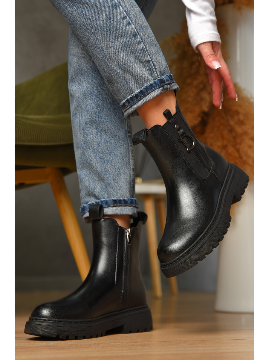 Ботинки женские демисезонные черного цвета 025-13 209409C
