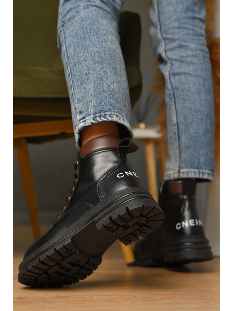 Ботинки женские демисезонные черного цвета 025-36 209411C