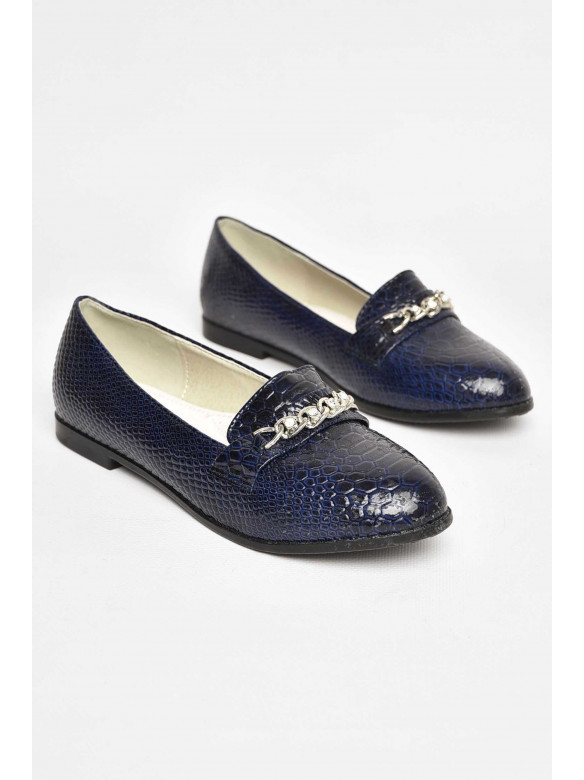 Балетки для дівчинки темно-синього кольору 207-7 209412C