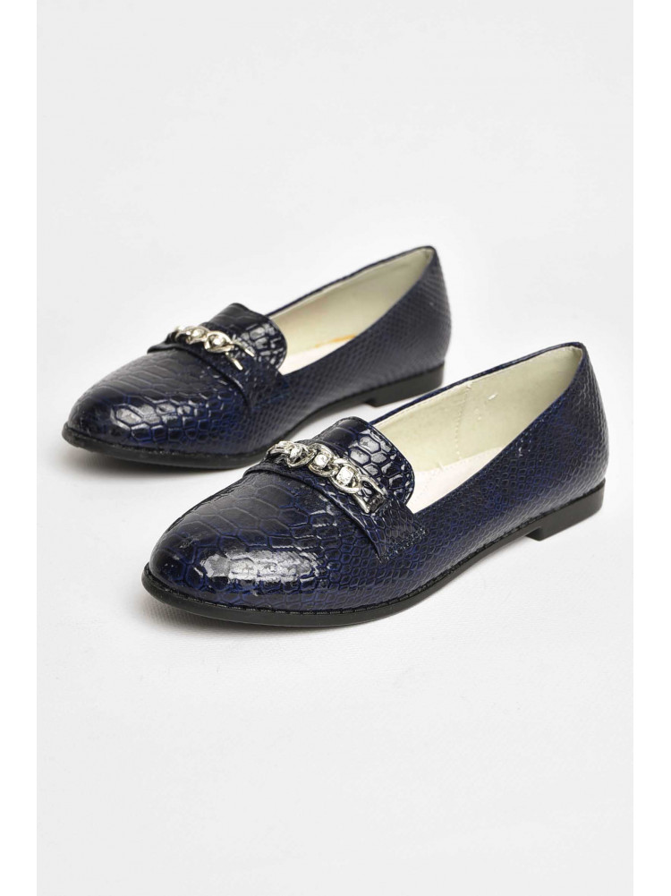 Балетки для дівчинки темно-синього кольору 207-7 209412C