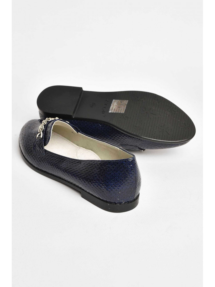 Балетки для дівчинки темно-синього кольору 207-7 209412C