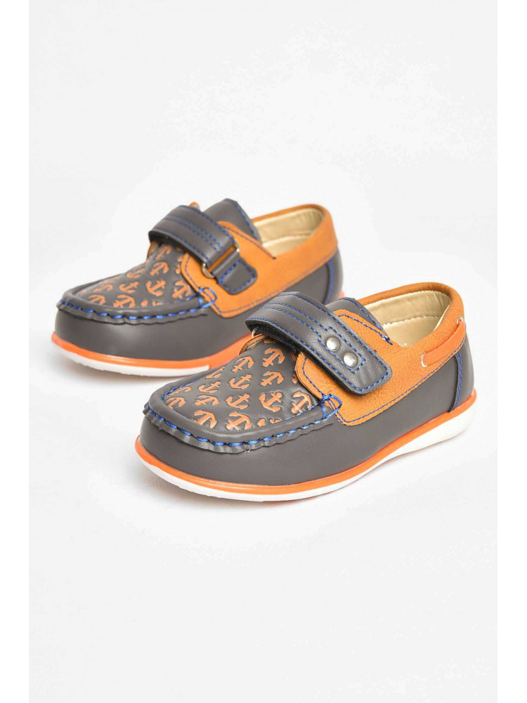 Мокасини дитячі для хлопчика темно-сірого кольору 8020-9 209413C