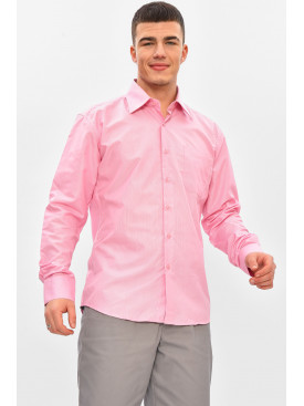 Рубашка мужская розового цвета с принтом M0539 209418C