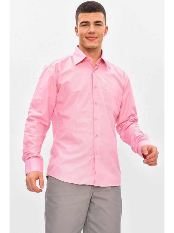 Сорочка чоловіча рожевого кольору з принтом M0539 209418C