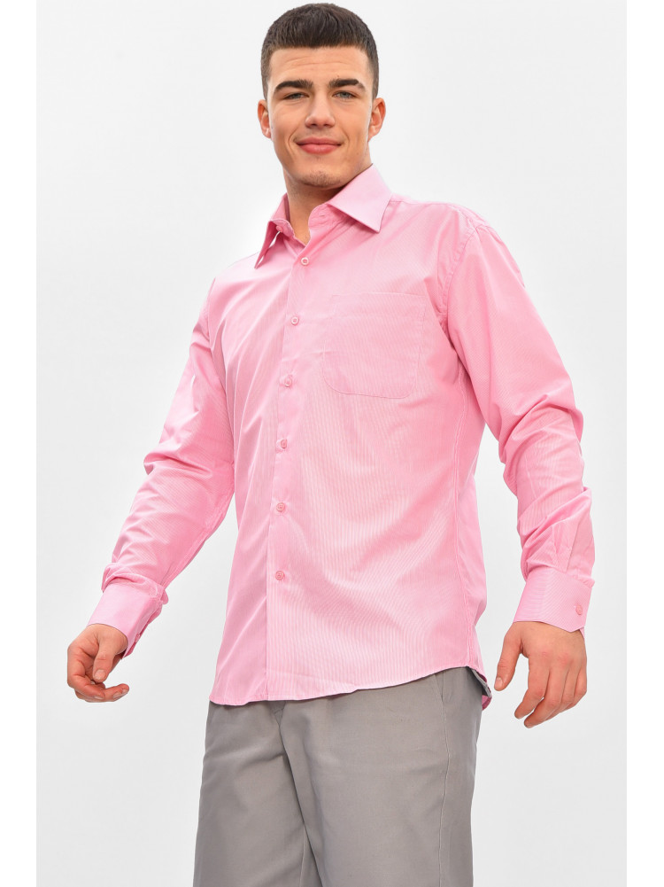 Сорочка чоловіча рожевого кольору з принтом M0539 209418C