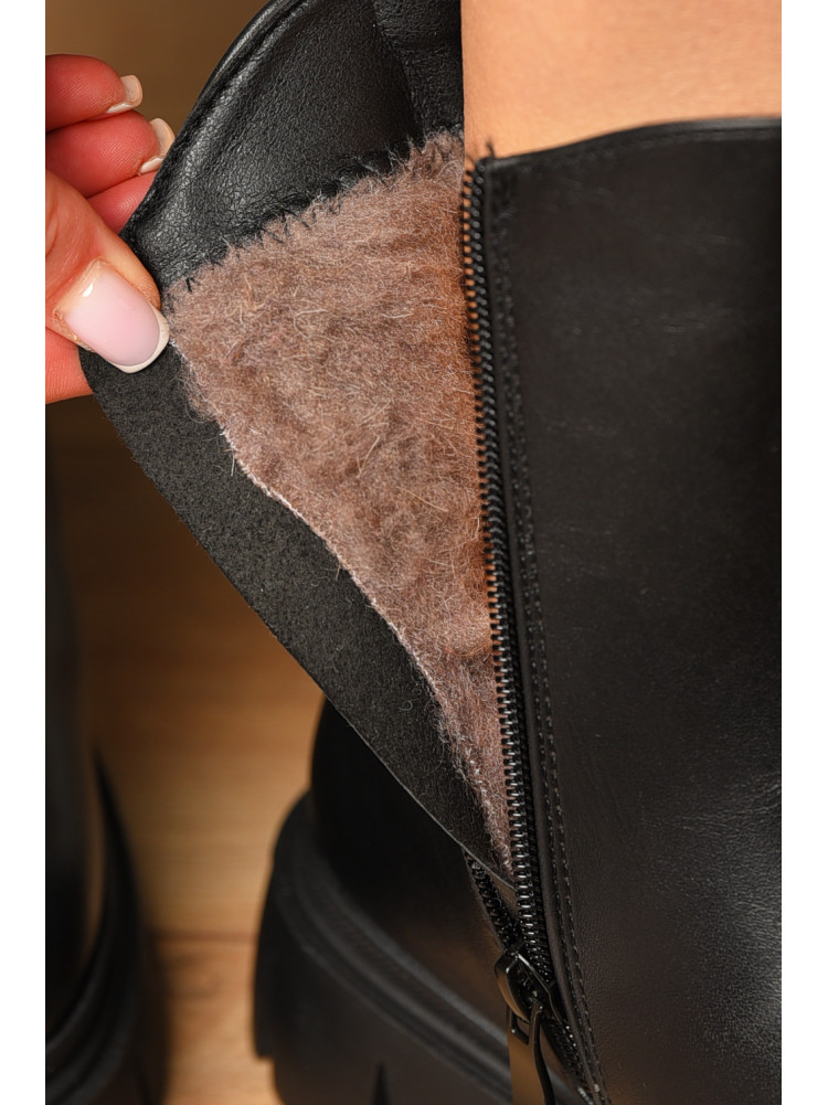 Ботинки женские зимние черного цвета В3109 209422C