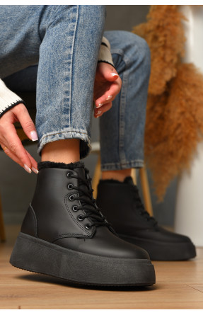 Ботинки женские зимние черного цвета 651-1 209425C