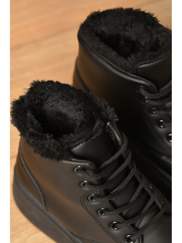 Ботинки женские зимние черного цвета 651-1 209425C