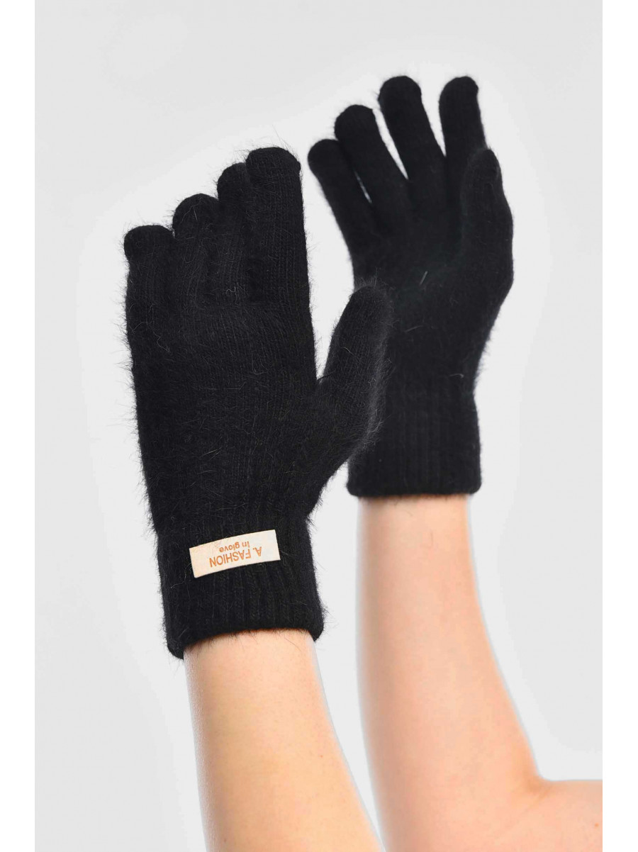 Перчатки женские сенсорные черного цвета 2401 209427C