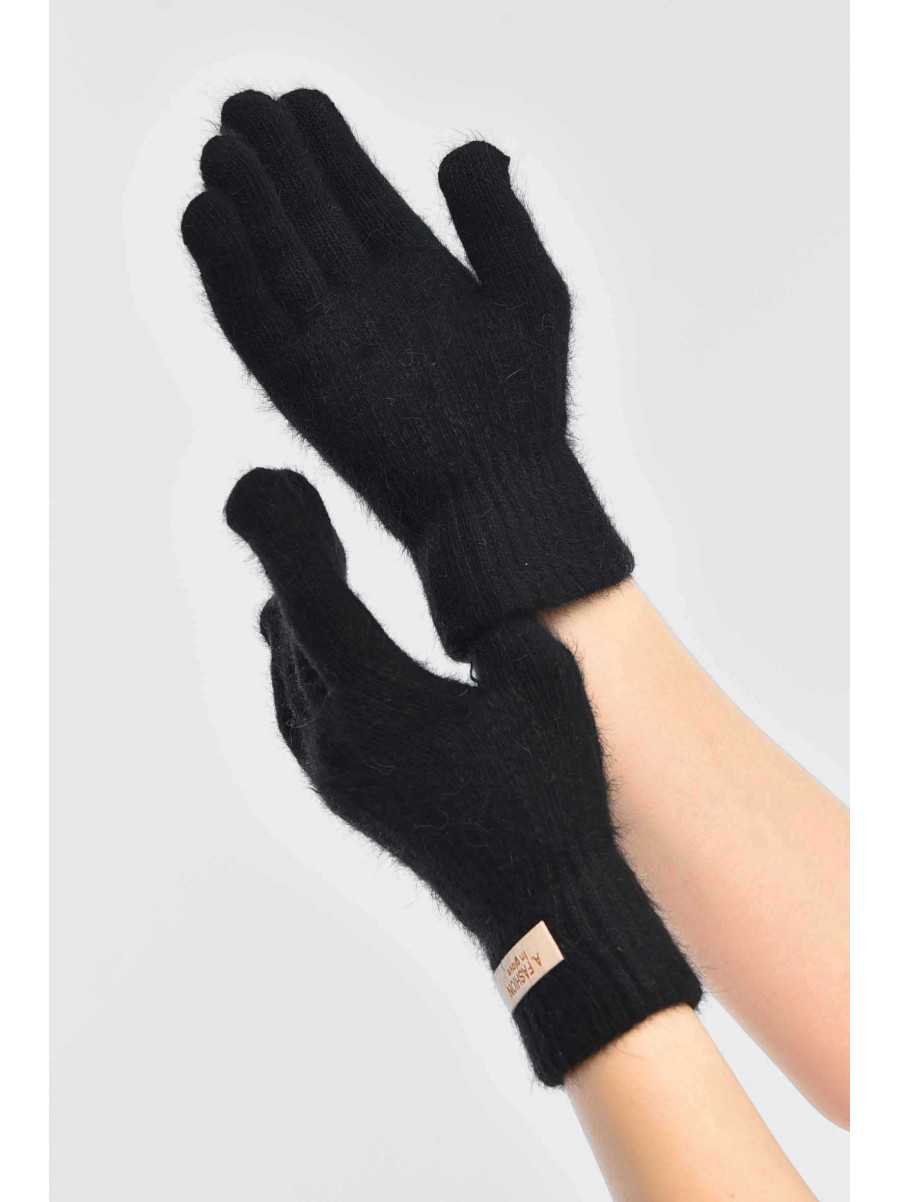 Перчатки женские сенсорные черного цвета 2401 209427C