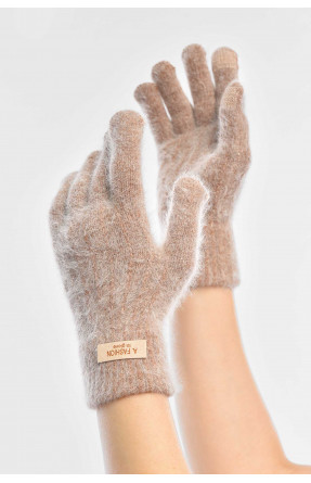 Перчатки женские сенсорные бежевого цвета 2401 209437C