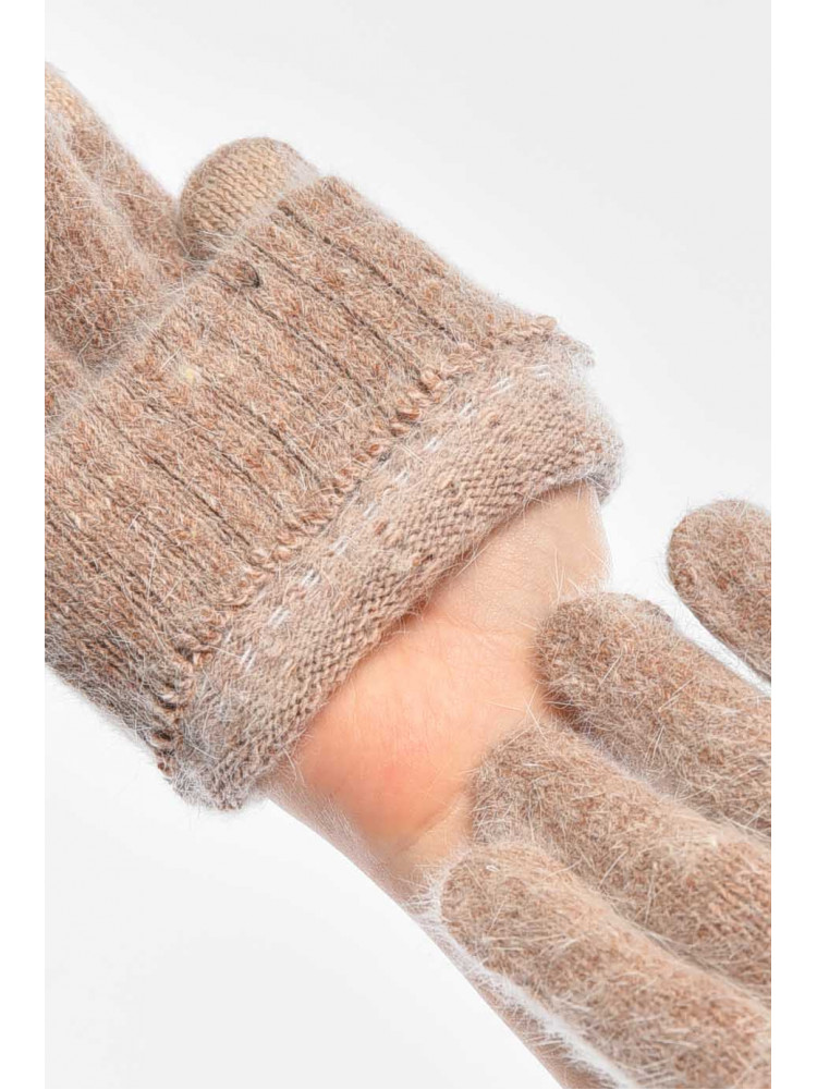 Перчатки женские сенсорные бежевого цвета 2401 209437C