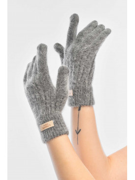 Рукавички жіночі сенсорні сірого кольору 2401 209442C