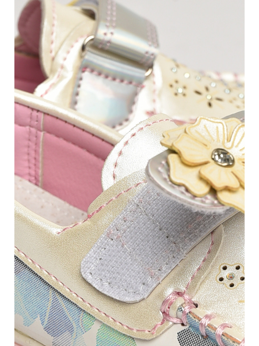 Мокасини дитячі для дівчинки білого кольору 18305-1 209445C