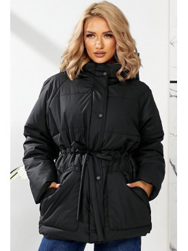 Куртка женская демисезонная черного цвета 292 209447C