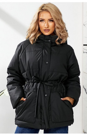 Куртка женская демисезонная черного цвета 292 209447C Куртка женская демисезонная черного цвета 292 209447C